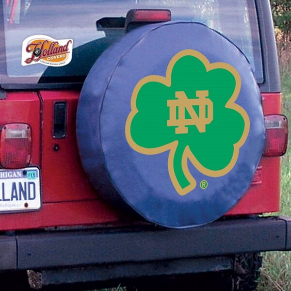25 1/2 X 8 Notre Dame (Shamrock) Tire Cover